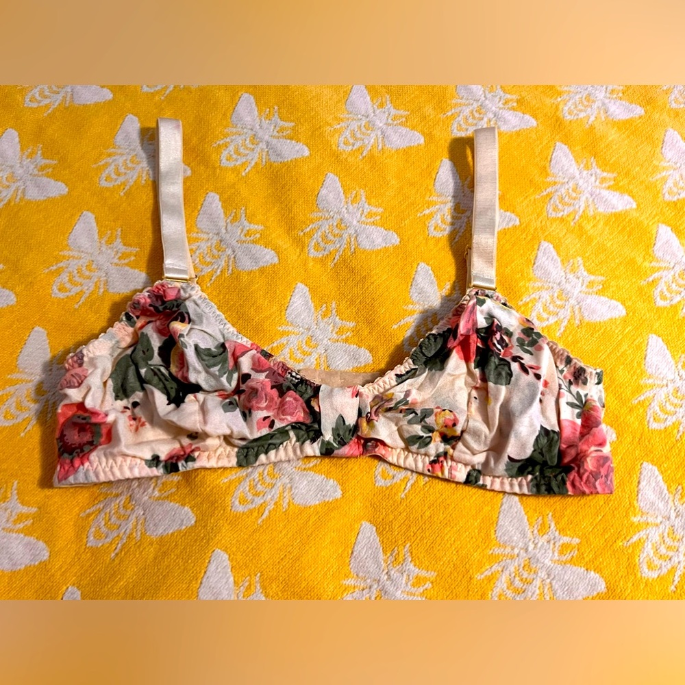 BHLDN Pink Roses Bra💞🌸